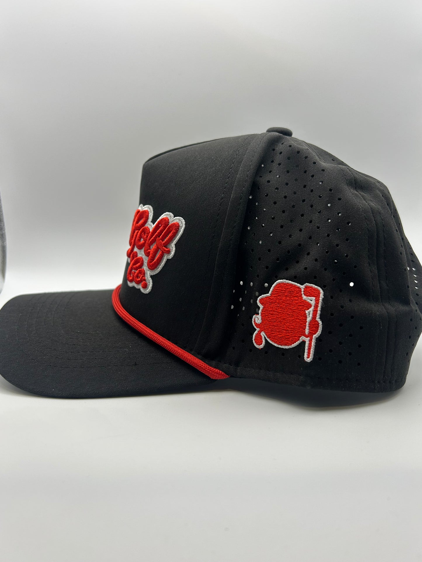 MLGN Red Script Rope Hat