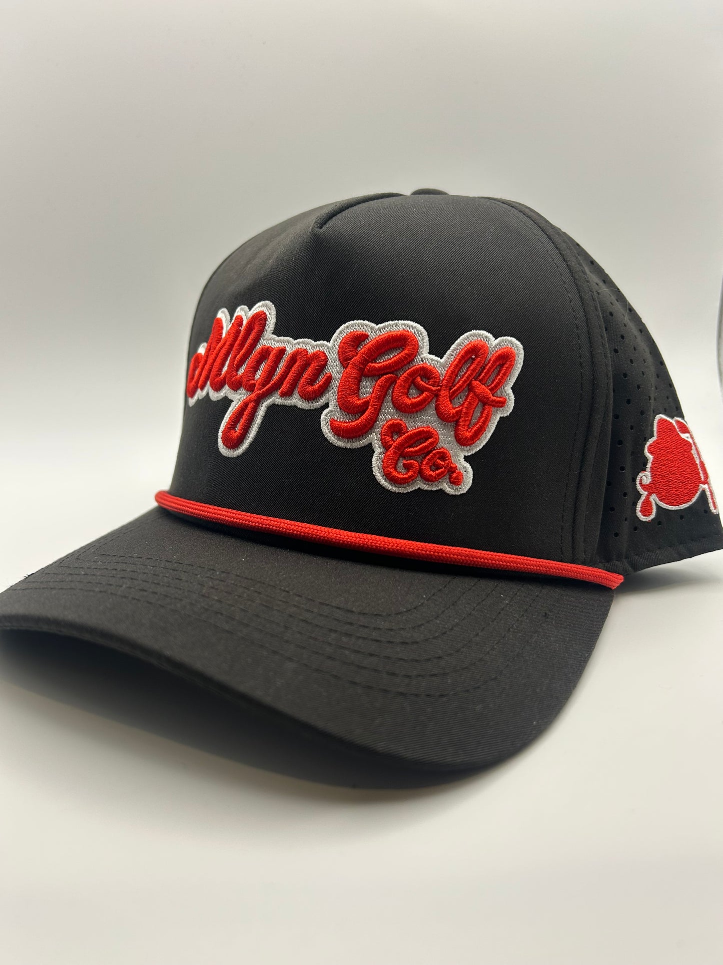 MLGN Red Script Rope Hat