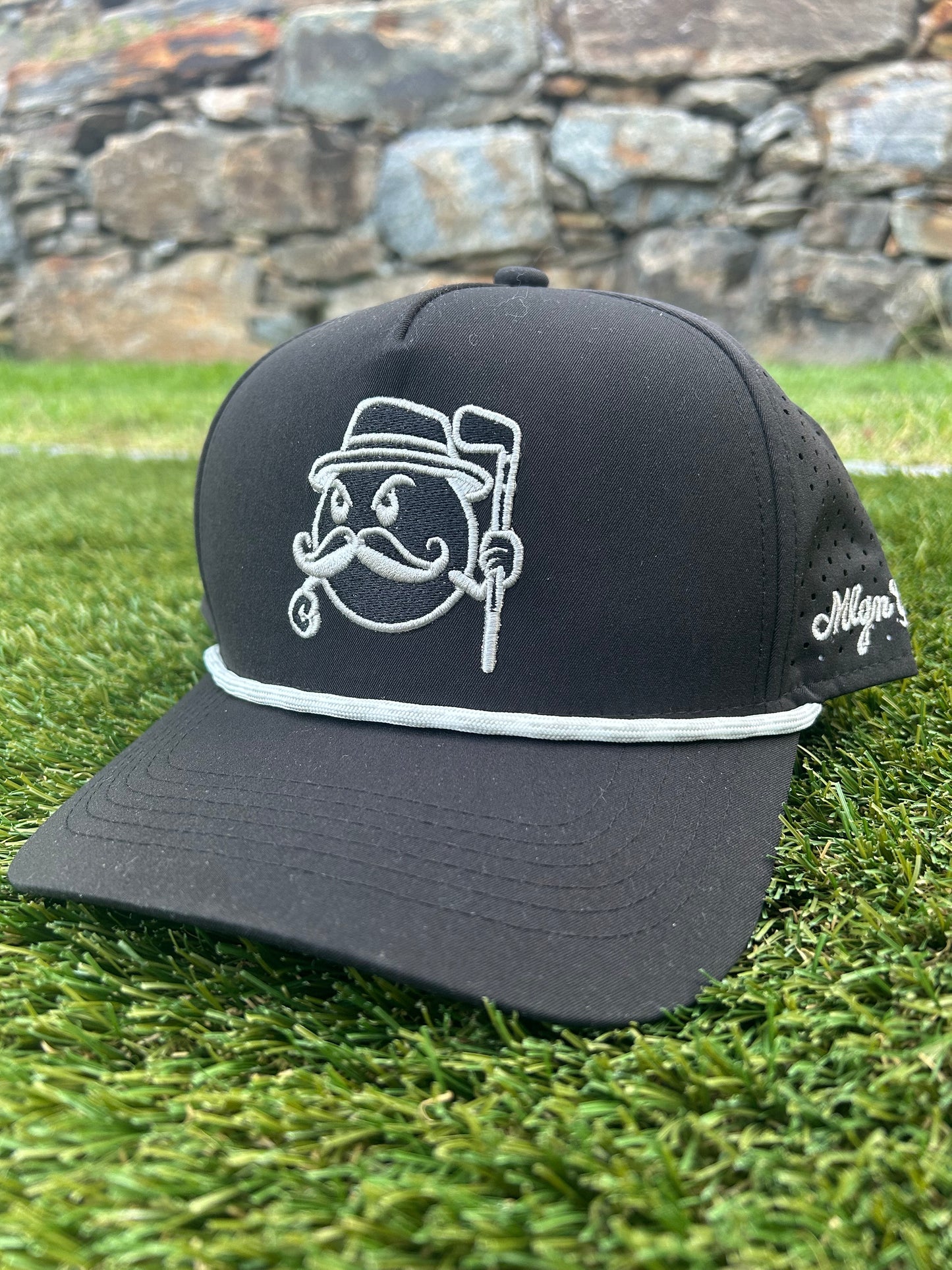 Driver Cement Black Mully Rope Hat