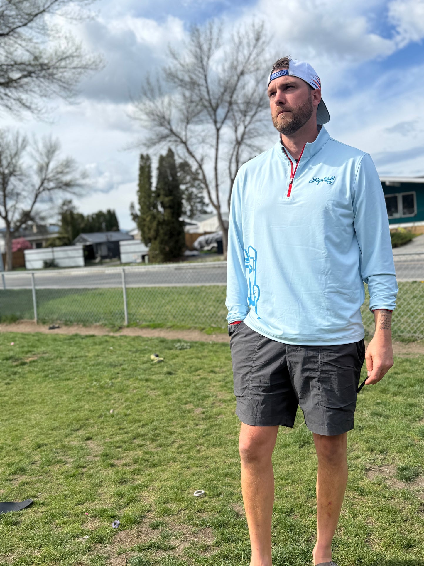 MLGN Water Hazard UV L/S 1/4 Zip