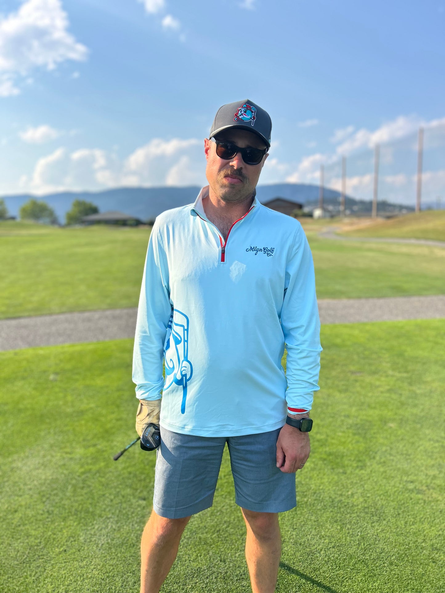 MLGN Water Hazard UV L/S 1/4 Zip