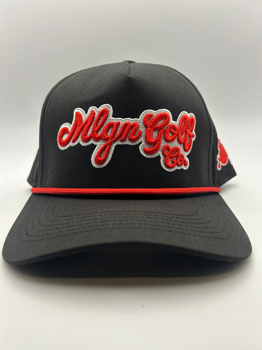 MLGN Red Script Rope Hat